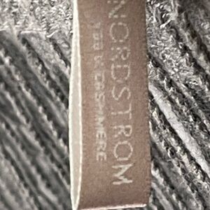 Nordstrom Gray 100% Cashmere Scarf